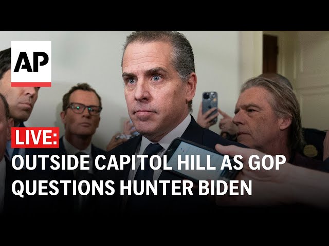 LIVE: Outside Capitol Hill as GOP questions Hunter Biden in impeachment inquiry