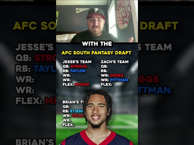 AFC South Fantasy Draft!