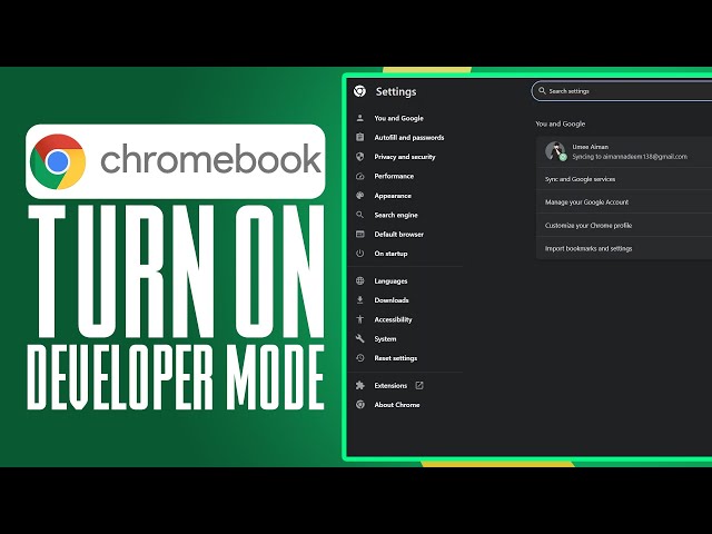 How To Turn On Developer Mode On Chromebook (2024) Simple Tutorial