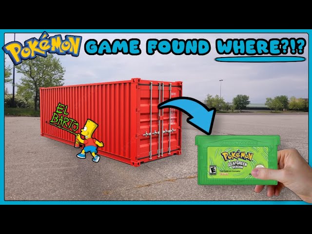 REAL OR FAKE?? Shipping Container Pokemon Leaf Green!!! || Pokemon Video Game Hunting!