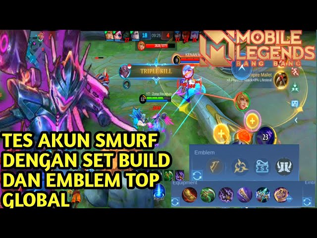 SMALL ACCOUNT || NEW BUILD AND TALENT KARRIE 2023 - Mobile Legends