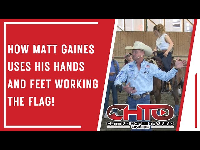 How Matt Gaines Uses His Hands And Feet Working The Flag!