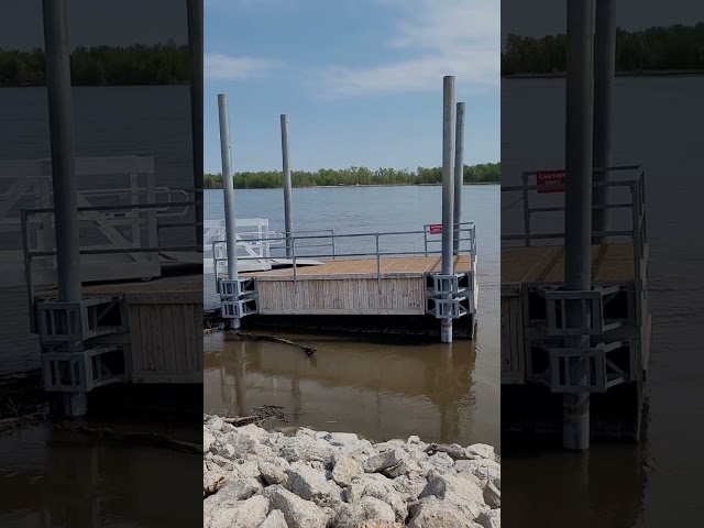InTheNews 41: Rising Water! Mississippi River, Hannibal Landing, Hannibal, Missouri #Shorts