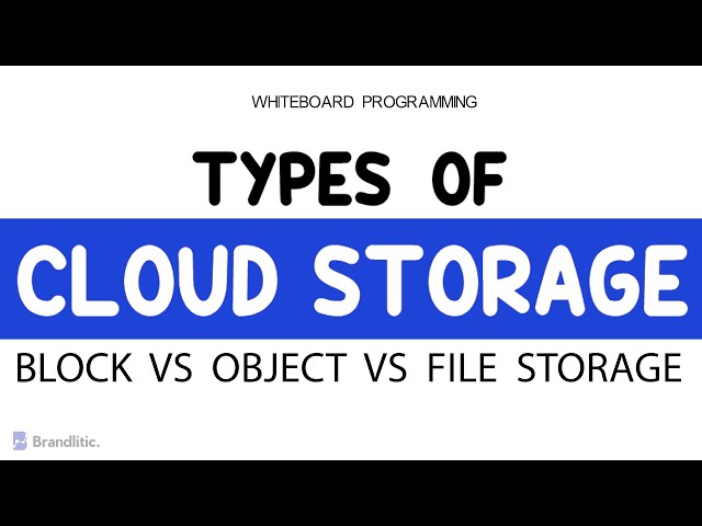 Block vs Object vs File Storage | Cloud Storage Types Explained