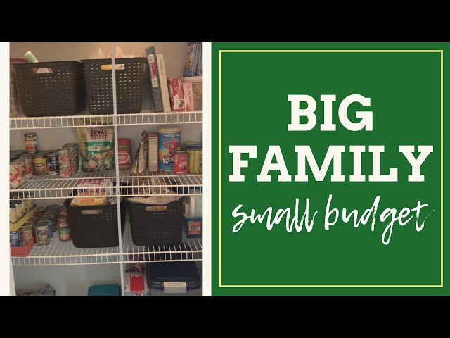 PANTRY ORGANIZATION ON A BUDGET: BIG FAMILY small budget / Family of 7 / #shorts / #youtubeshorts