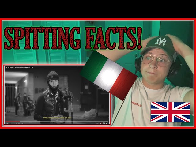 UK Reaction to DEEP Italian RAP!! RONDO - SHOW NO LOVE FREESTYLE