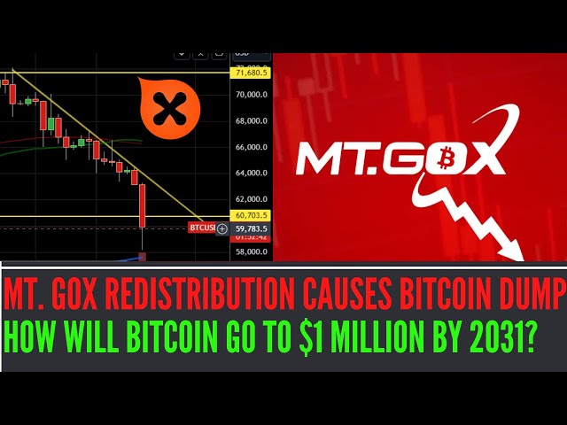Mt.Gox Re-Distribution Causes Huge Bitcoin Dump I How The Hell Will Bitcoin Go to $1 Mn by 2031?
