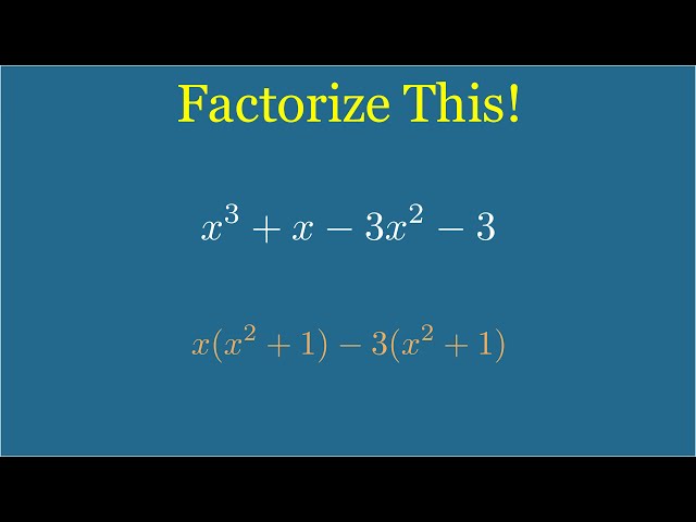 Polynomial Factorization Explained Step-by-Step | Math Tutorial