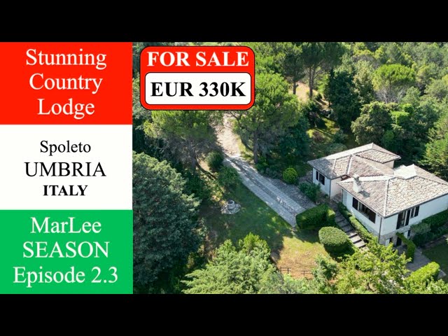 Stunning Country Lodge near Spoleto Umbria, 330K. Episode 2.3
