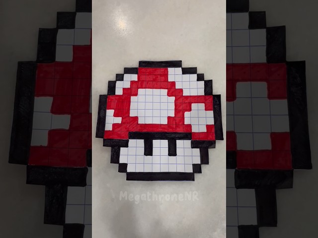 Mario Mushroom 🍄 Pixel Art