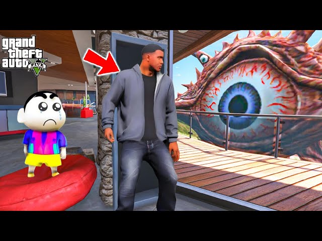 Shinchan and Franklin Hiding From Monsters Inside Franklin's House in GTA 5!