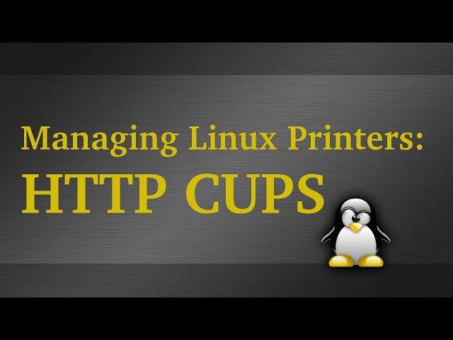 Manage Linux Printers Via Web Interface