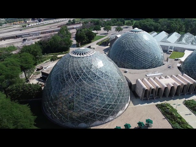 Drone video: Over the Mitchell Park Domes