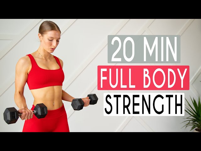 20 MIN FULL BODY TONING & STRENGTH - Total Body Workout At Home