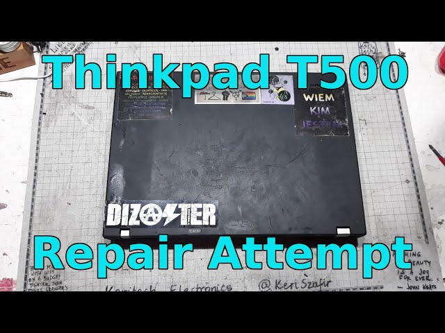 Built Like a Tank, Still Can Fail: Thinkpad T500 Hinge Replacement