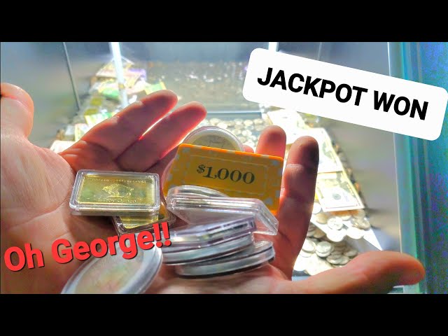 MUST SEE High Limit Coin Pusher $1000 BUY IN - CAN we TRIPLE It? - Gold & Silver Bullion Galore