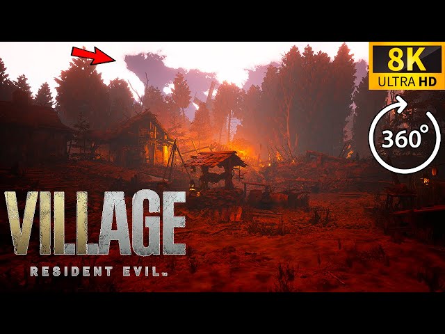 Resident Evil Village || Werewolf attack ||   360 Video part 1 [8K]