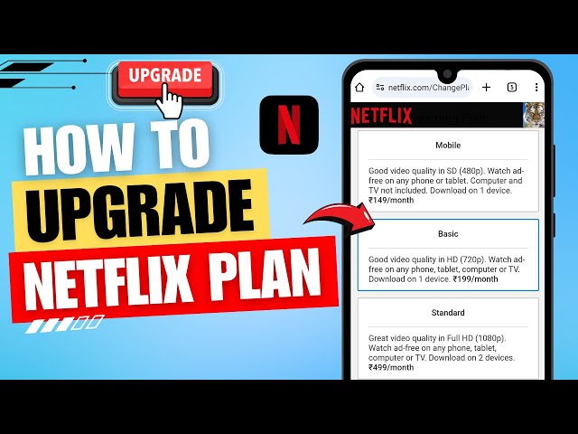 How to Upgrade Netflix Plan from Mobile | Change Netflix Plan ✅