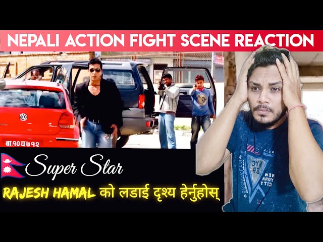 Nepali Action Movie Clip : Super Star Rajesh Hamal Fighting With More Than 50 Villains • Reaction