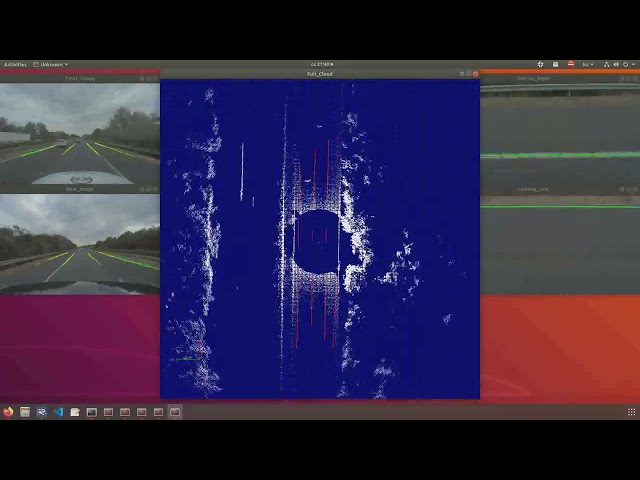 Automatic lane recognition on video stream and LiDAR data
