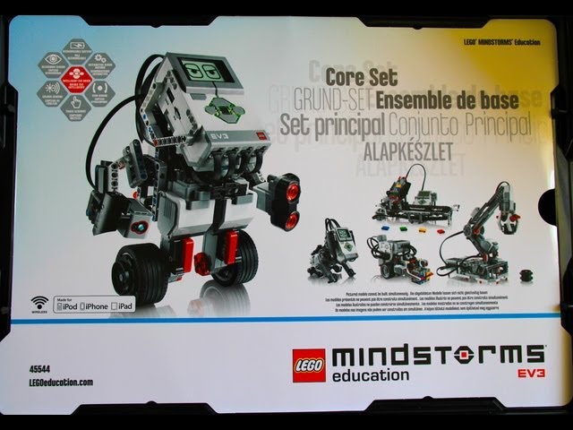 Unboxing EV3 Lego Mindstorms W992123 / W992133 (45544) Education Series Core Set with Software