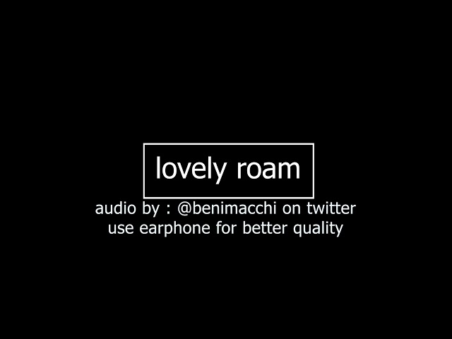 [INDONESIA] lovely roam [ASMR BOYFRIEND]