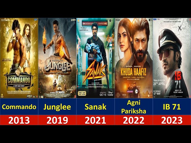 Vidyut Jammwal All Movies List 2011 to 2023/ Vidyut Jammwal Movies