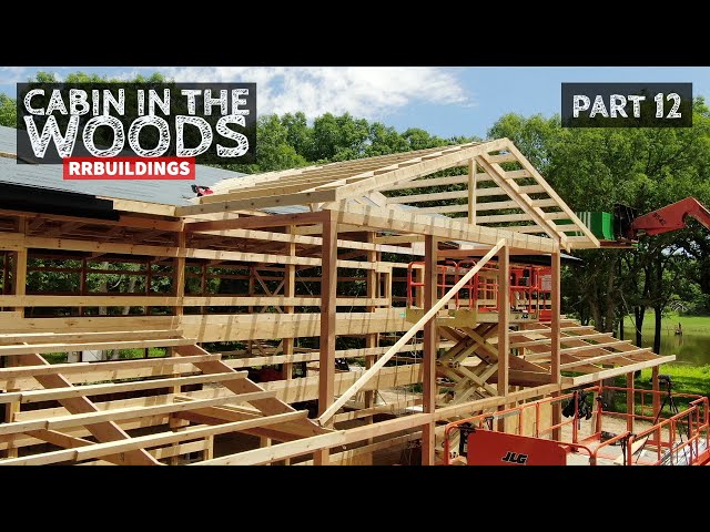 Cabin in the Woods Part 12: Installing Valley Jack Rafters and Sheathing