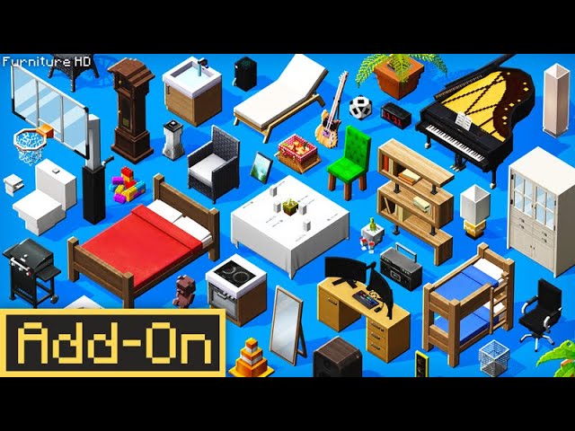 FURNITURE HD | Minecraft Marketplace Addon | Showcase