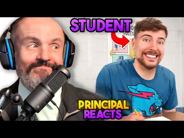 School Principal Reacts - Mr. Beast - "I Went Back to 1st Grade For a Day" Reaction Video