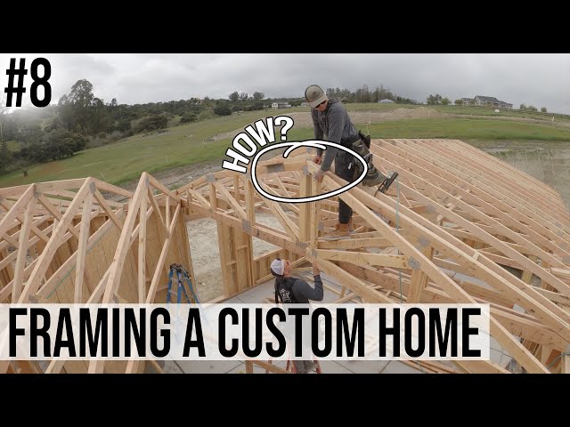 Building A Custom Home | #8 - Framing the Roof (Manufactured Trusses)