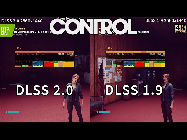 CONTROL 4K DLSS 2.0 Vs DLSS 1.9 Comparison | RTX ON | Maximum Settings