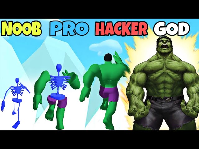 NOOB vs PRO vs HACKER vs GOD in SuperHero Pick 3D