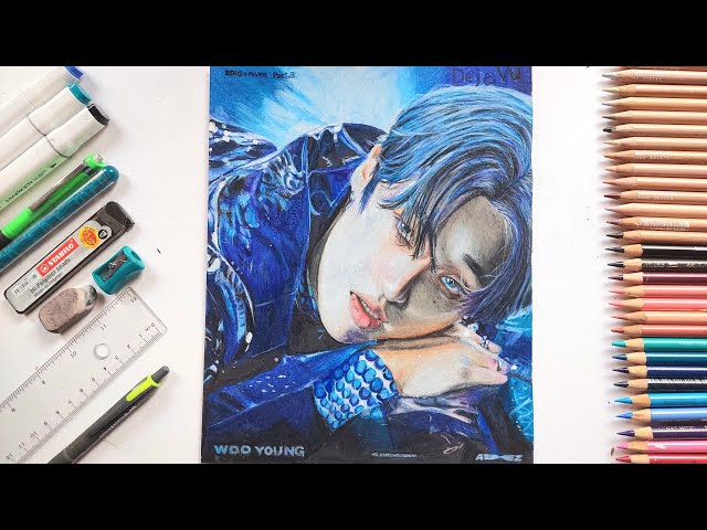 Drawing ATEEZ: Wooyoung (우영) | Zara Dragon