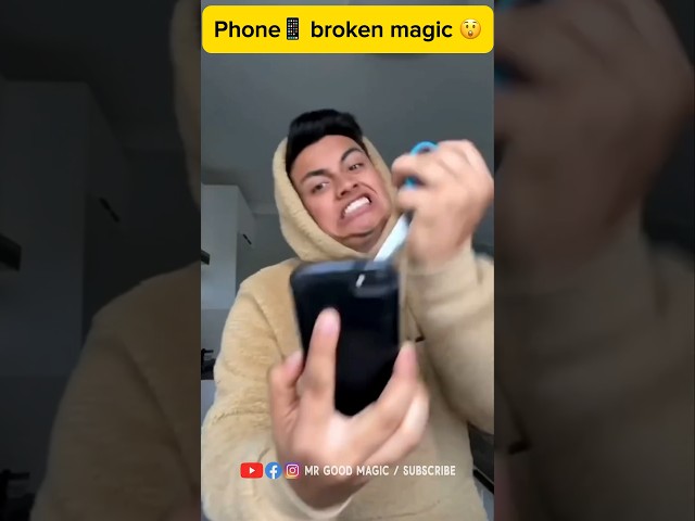 Crazy 🤩 & New Magic Trick Fail Phone Broken Magic Trick 😲 #shprts #viral #magic #tricks #love
