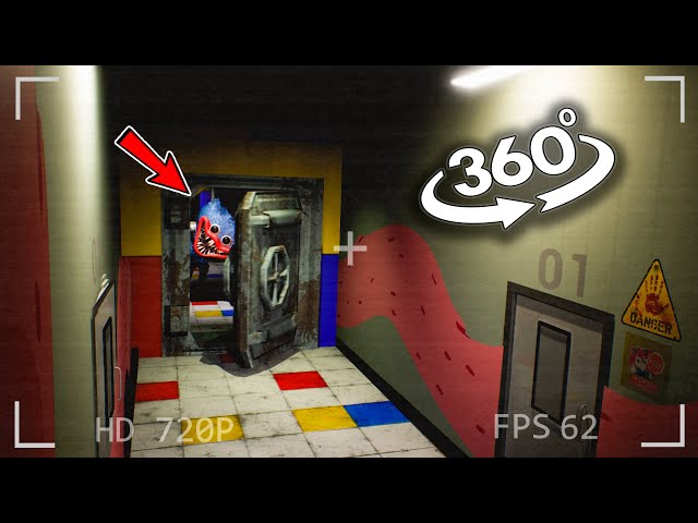 VR 360° Found a Secret level with a BUNKER❗! (Poppy Playtime)