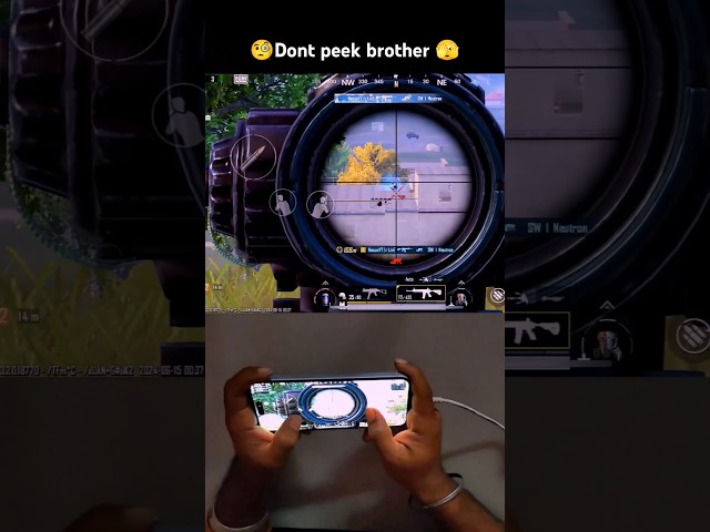 Don't peek Brother 🧐 iPhone 15 Handcam gameplay 🔥@nexusyt_live1817 #shorts #viral #handcam #bgmi