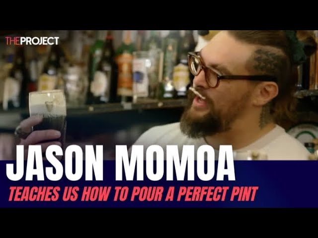 Jason Momoa Teaches Us How To Pour A Perfect Pint