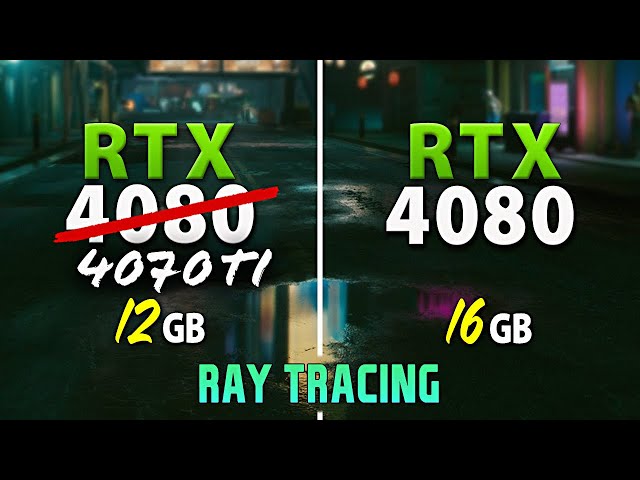 RTX 4070 Ti vs RTX 4080 // Test in 9 Games | Ray Tracing, 1440p