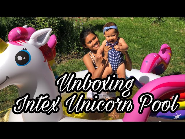 Unboxing Intex Mystic Unicorn Inflatable Spray Pool | A Day in our Life | Avhie Gli