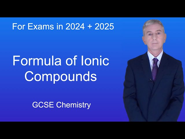 GCSE Chemistry Revision "Formula of Ionic Compounds"