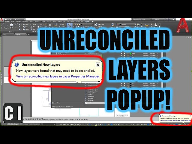 AutoCAD Unreconciled Layers Fix & Explanation! Unreconciled vs Reconciled Layers