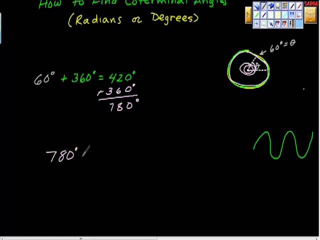 How to Find Coterminal Angles (positive and negative) Degrees. Precalculus