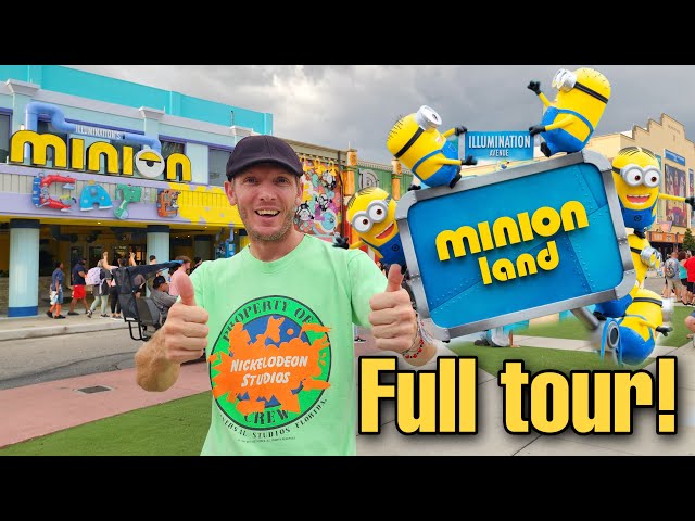 Minion Land at Universal Studios Orlando is OPEN! | Full Tour UPDATE 2023
