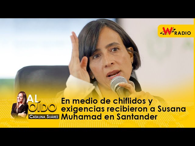 Al Oído: En medio de chiflidos y exigencias recibieron a Susana Muhamad en Santander