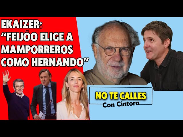 Ekaizer: “Feijóo elige al mamporrero Hernando y la recomendada de Aznar Cayetana Álvarez de Toledo”