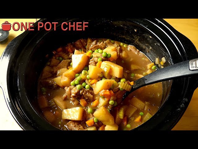 My Favourite Slow Cooker Beef Stew | One Pot Chef