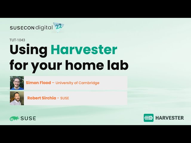 Using Harvester for your home lab