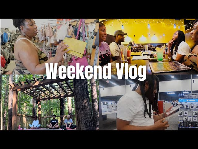 Weekend Vlog | Yoga | Shopping at TJ Maxx | Lunch With Friends | The Bonnicks