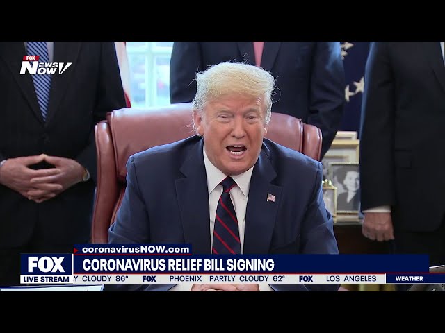 CHECKS ARE COMING: President Trump signs $2T Stimulus Bill